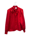 Chemise rouge à motifs