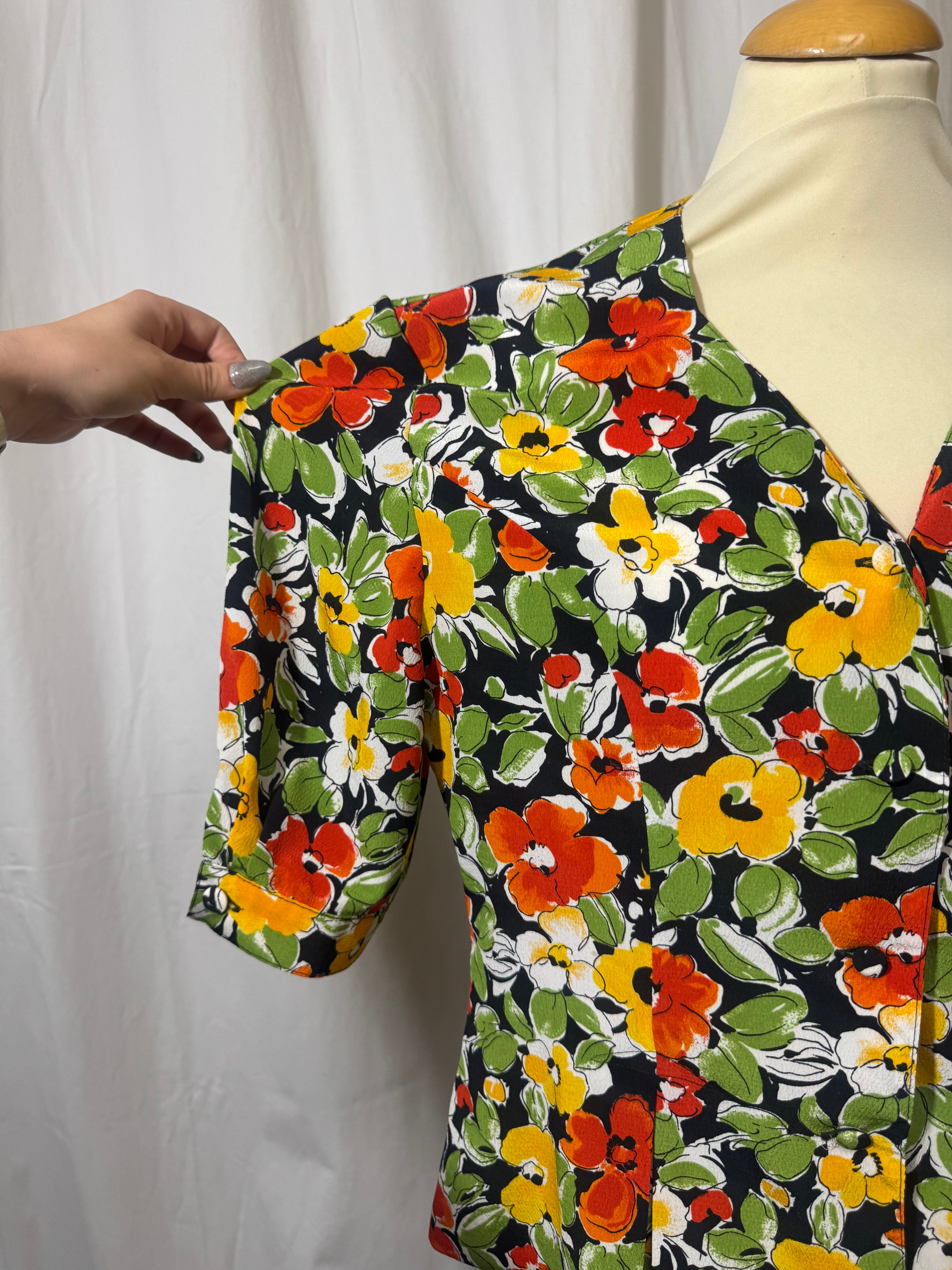 Chemise à fleurs