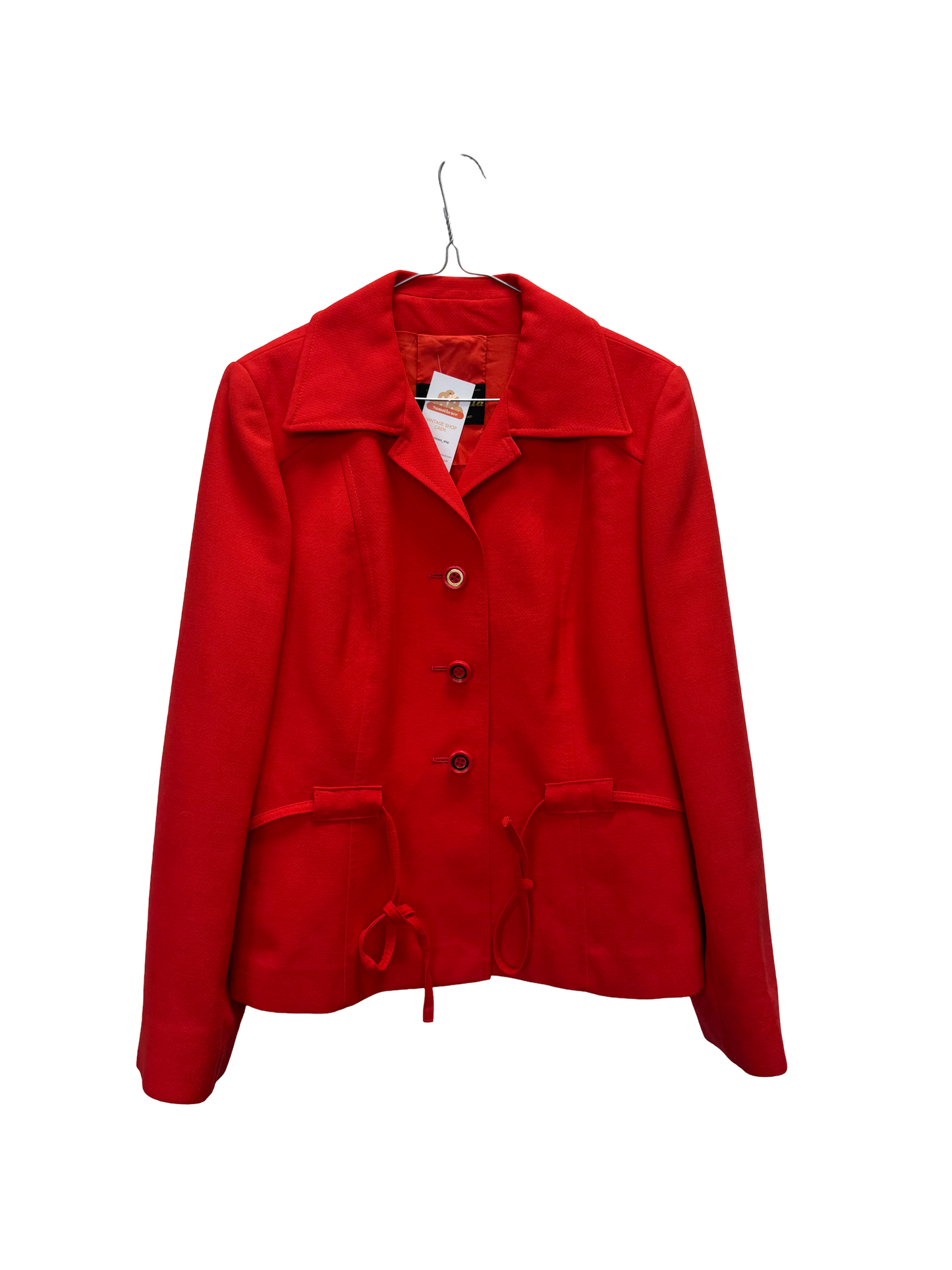 Veste courte rouge 70s