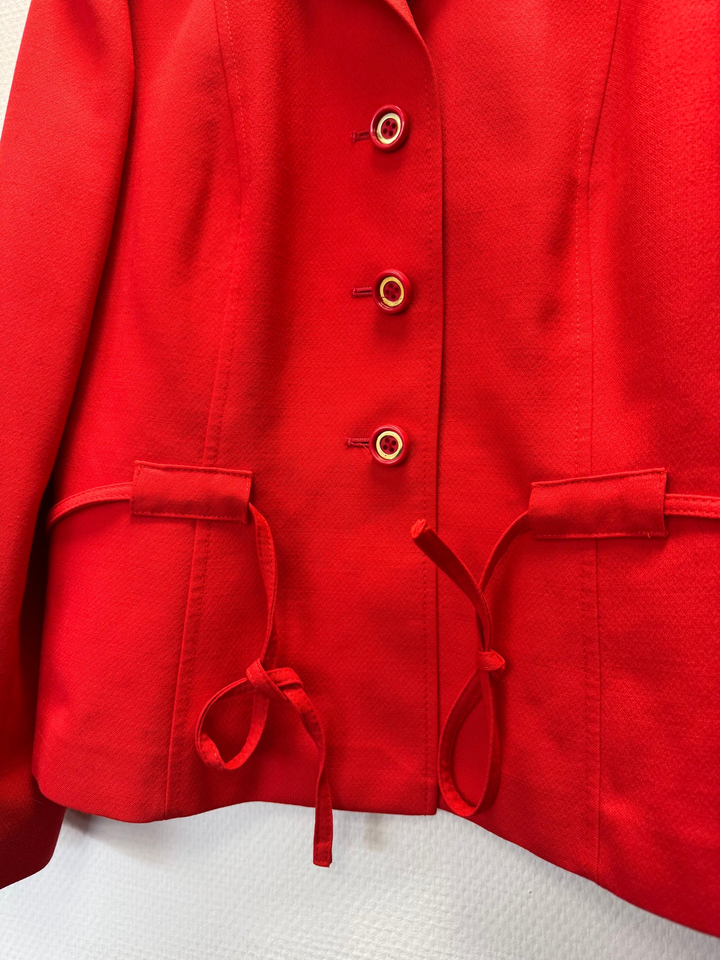 Veste courte rouge 70s