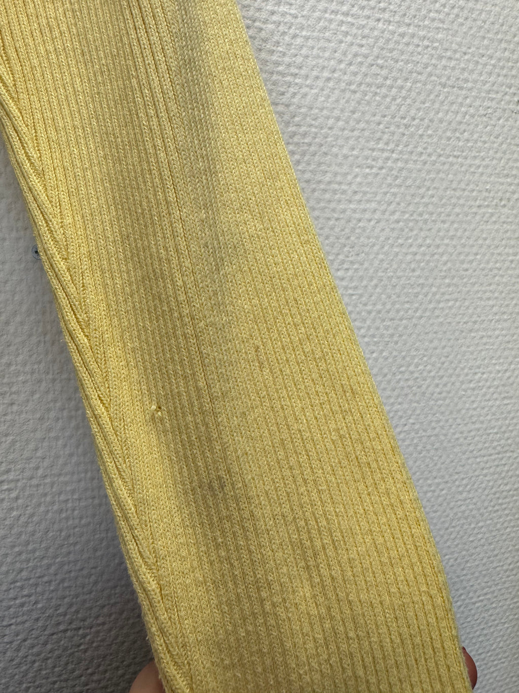 Gilet côtelé jaune
