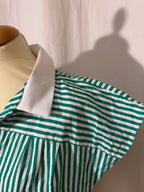 Chemise courte à rayures