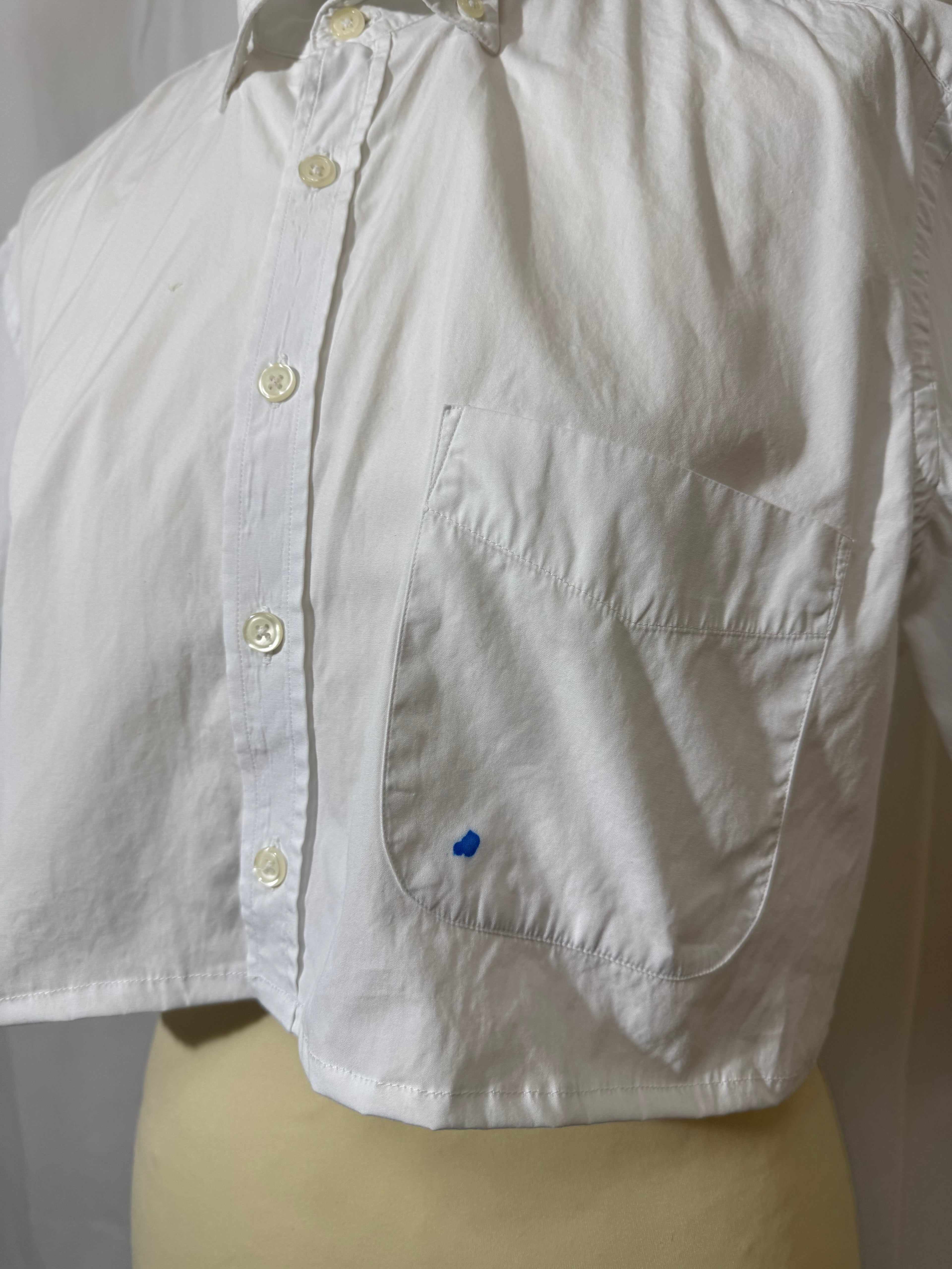 Chemise courte blanche