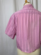 Chemise à rayures rose
