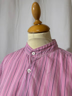 Chemise à rayures rose