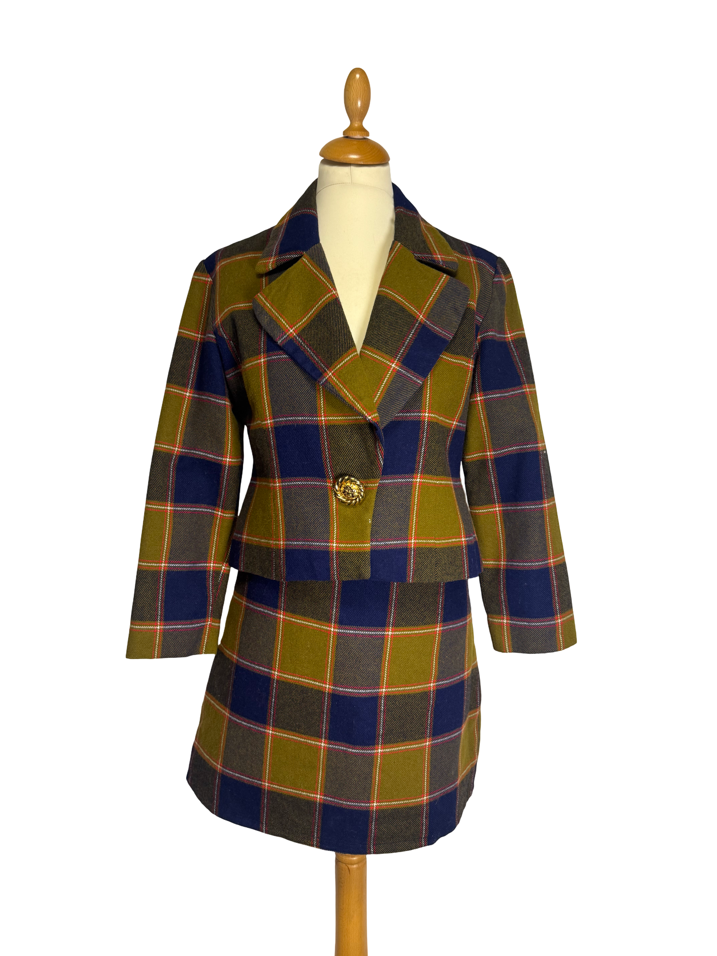 Tailleur jupe écossais