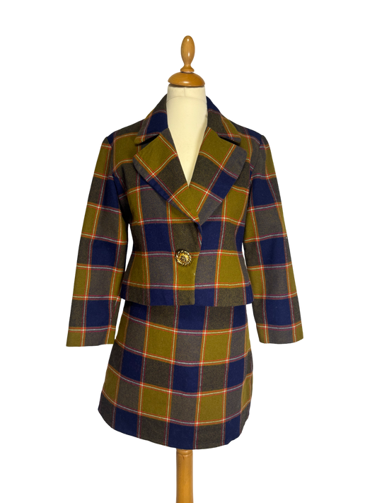 Tailleur jupe écossais