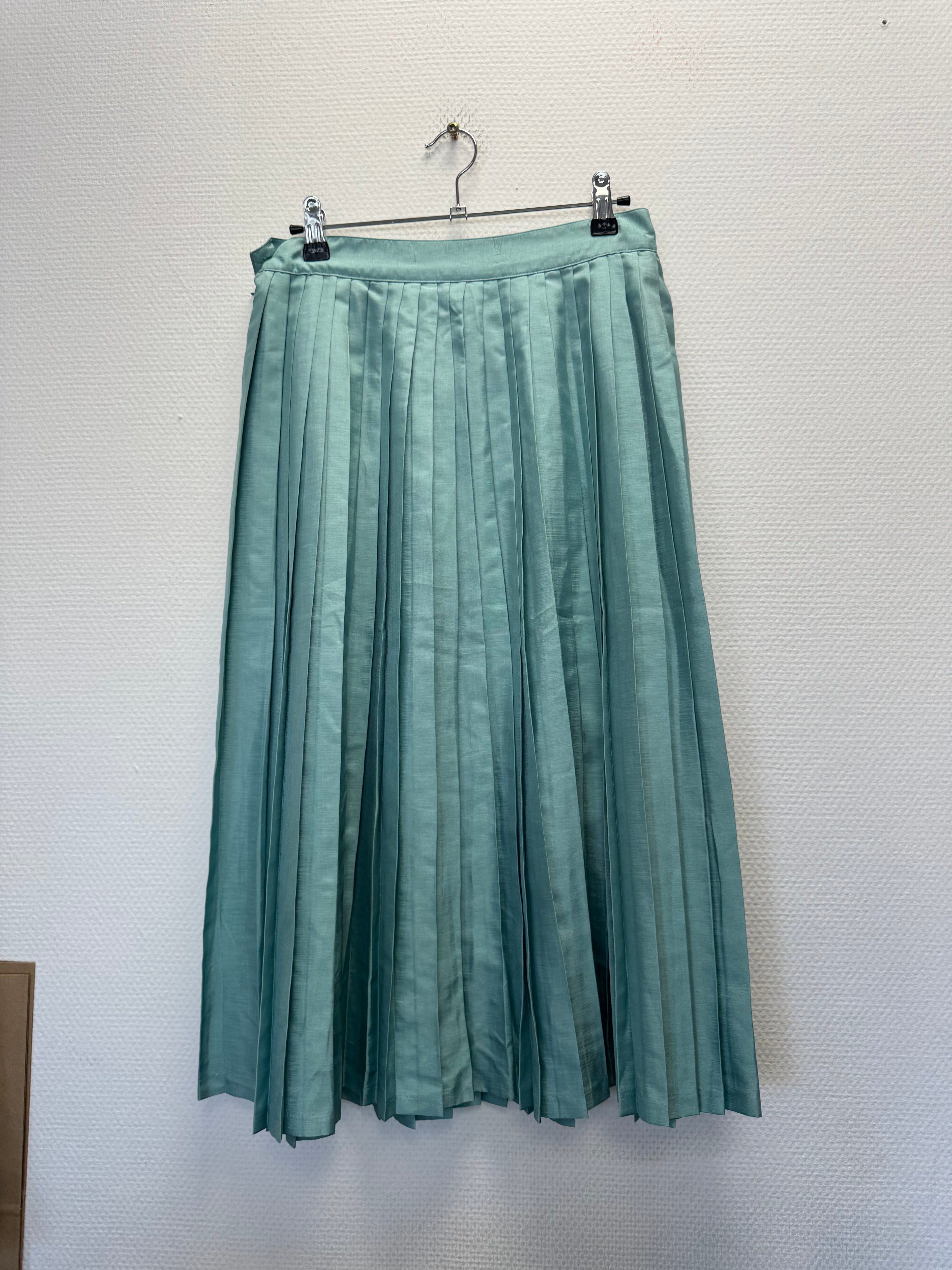 Jupe plissée verte