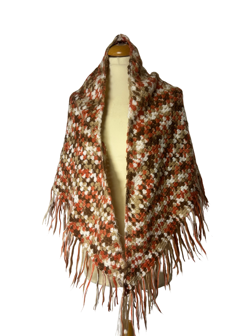 Châle en crochet 70s