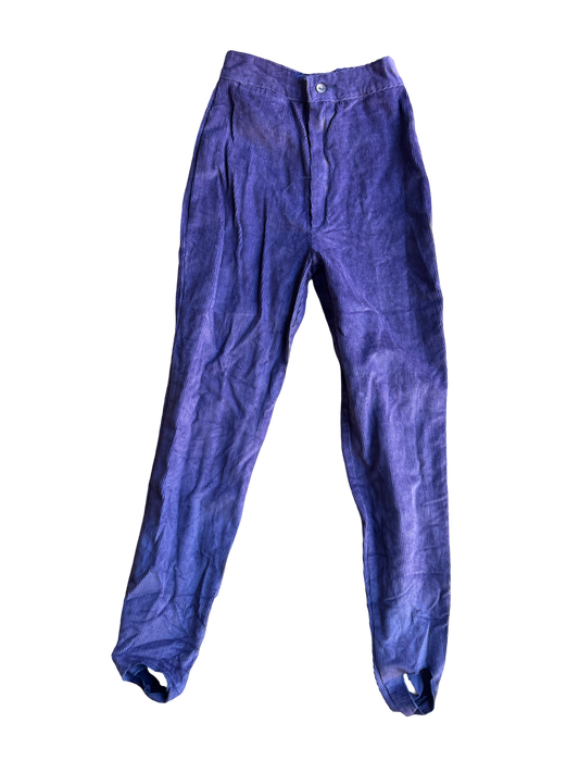 Pantalon fuseau velours côtélés
