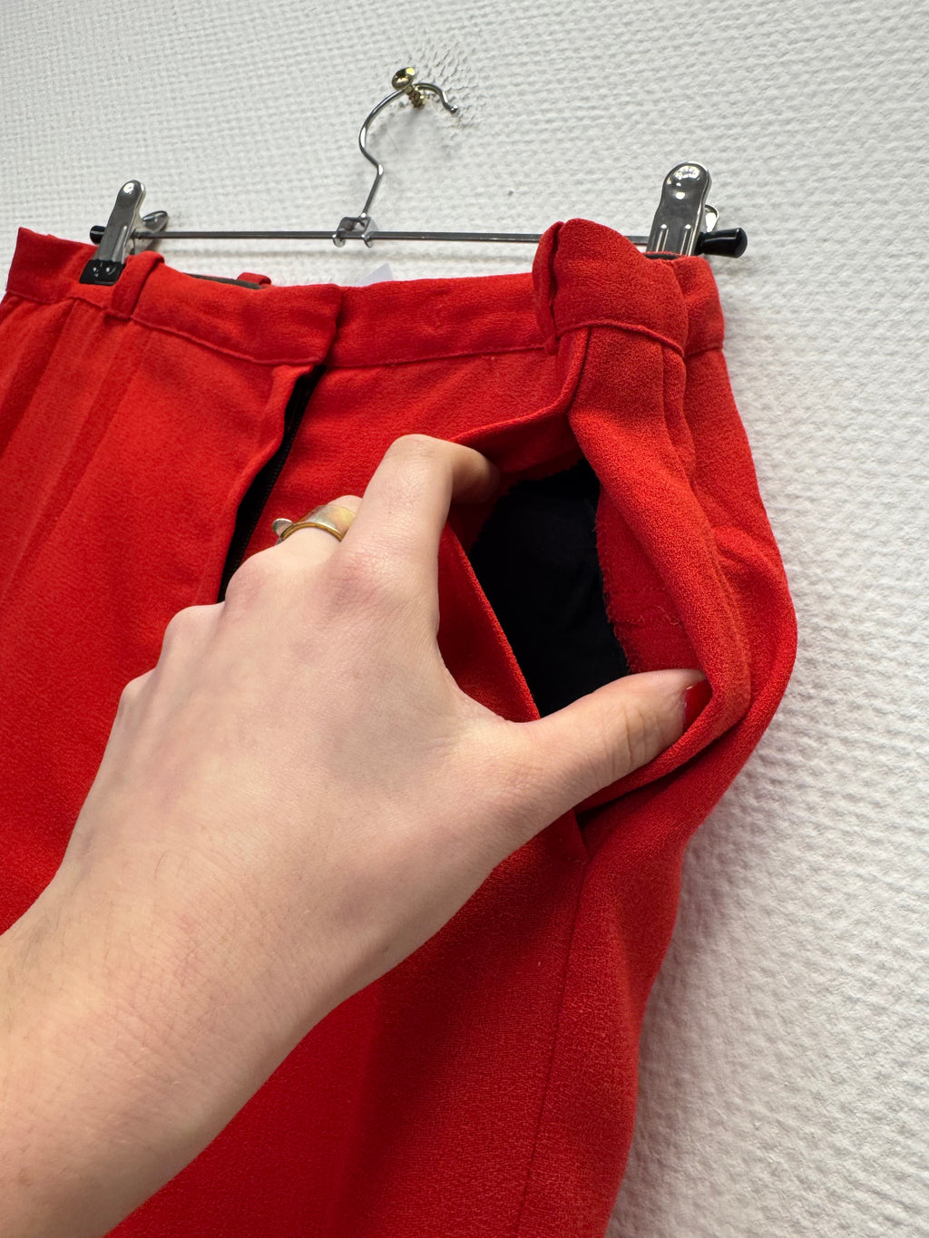 Pantalon de costume rouge