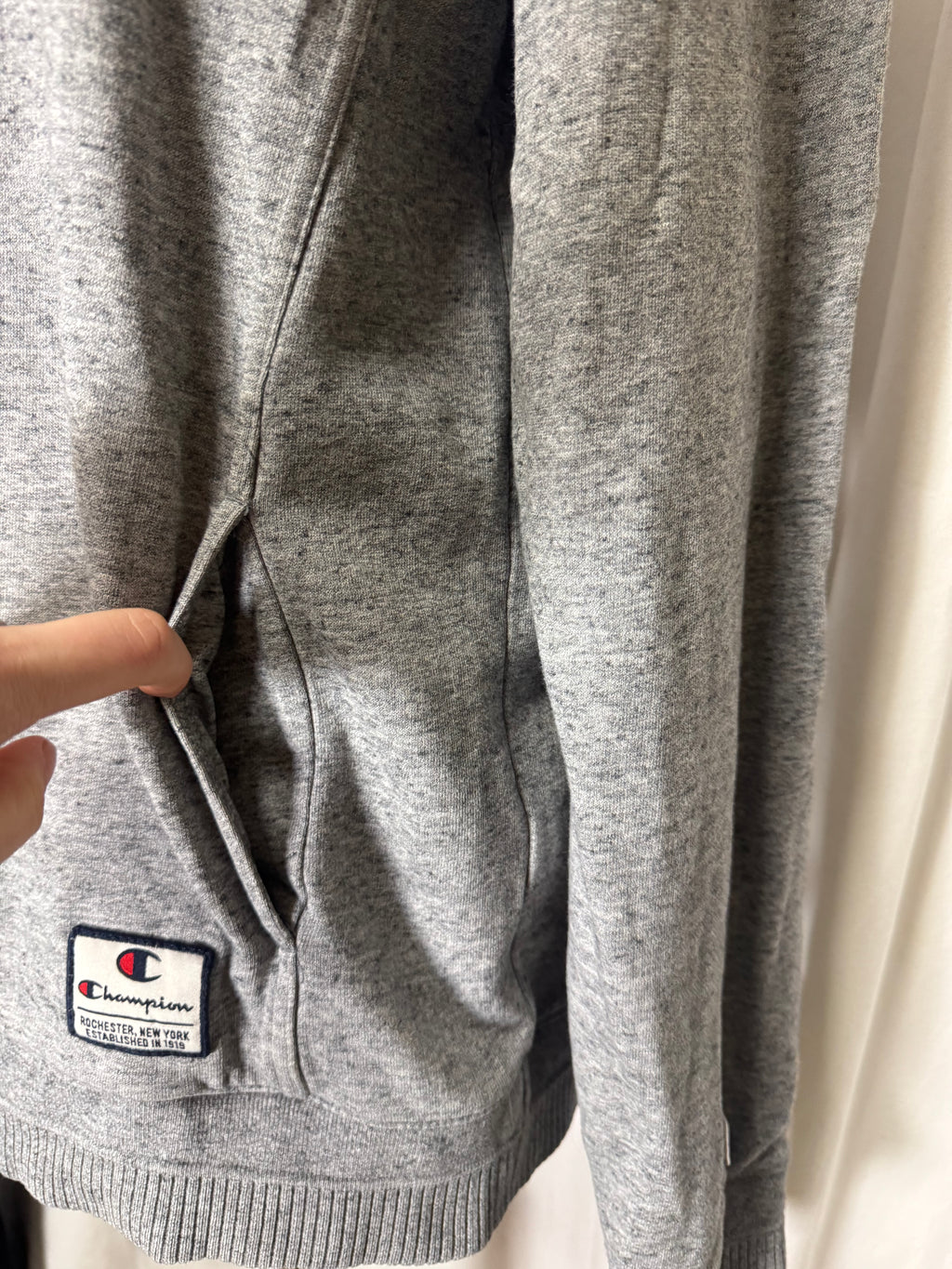 Sweat gris champion