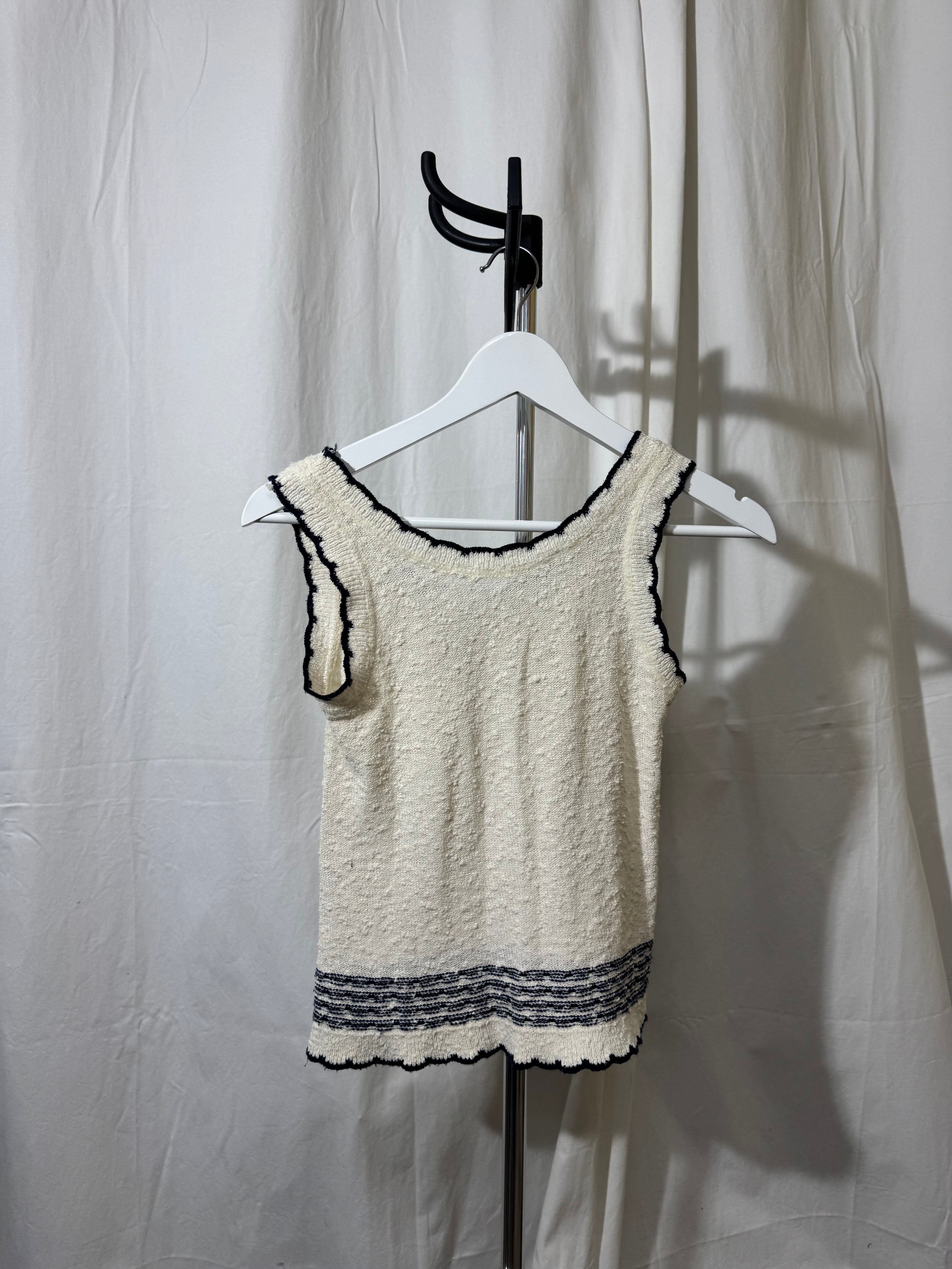 Débardeur crème 70s