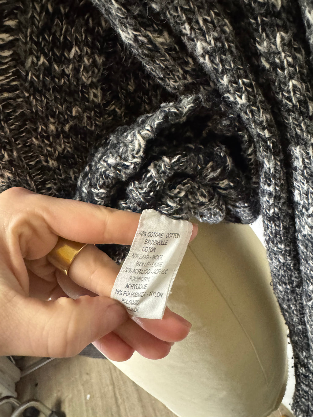 Pull gris Cacharel