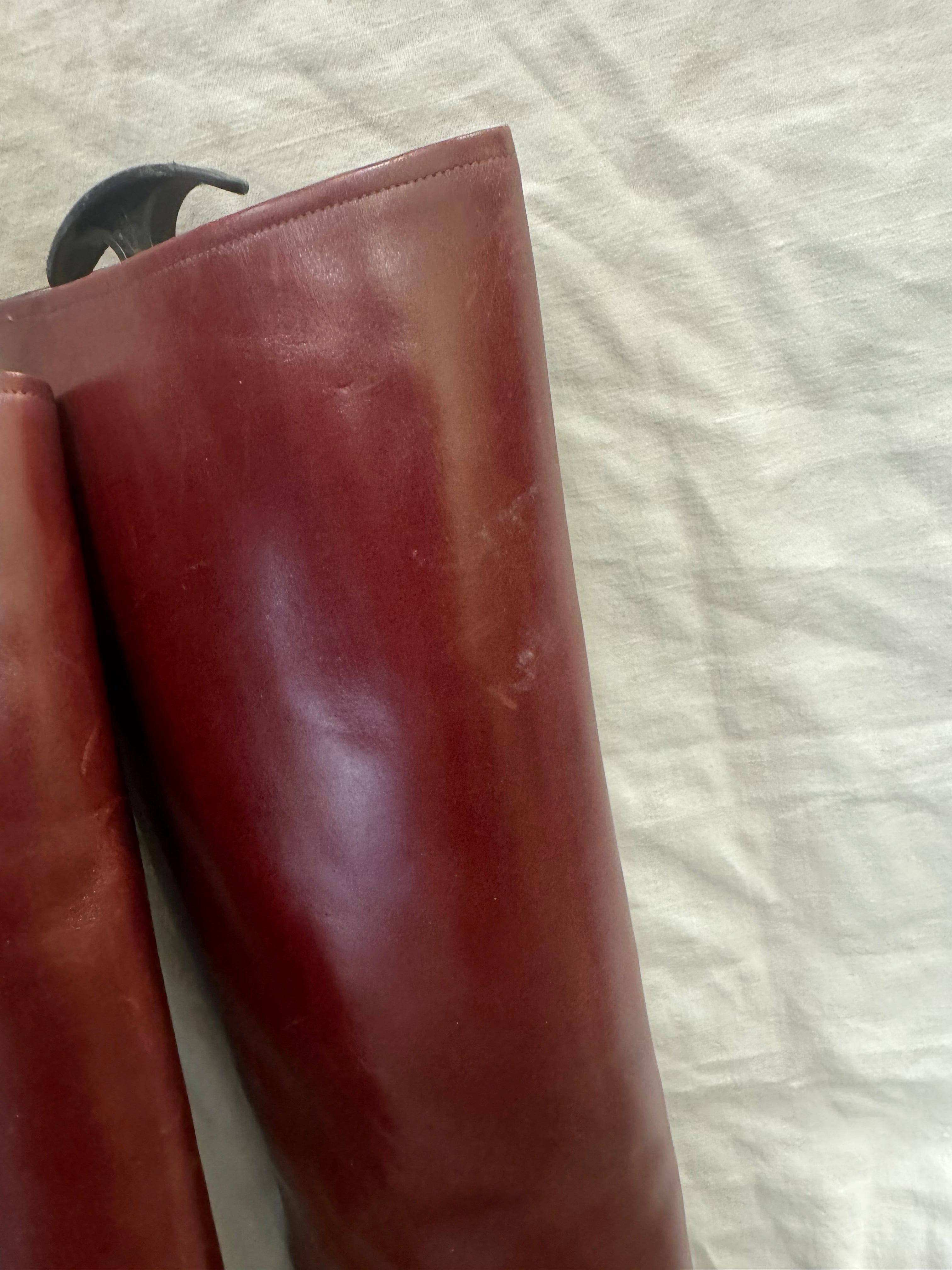 Bottes en cuir 70s