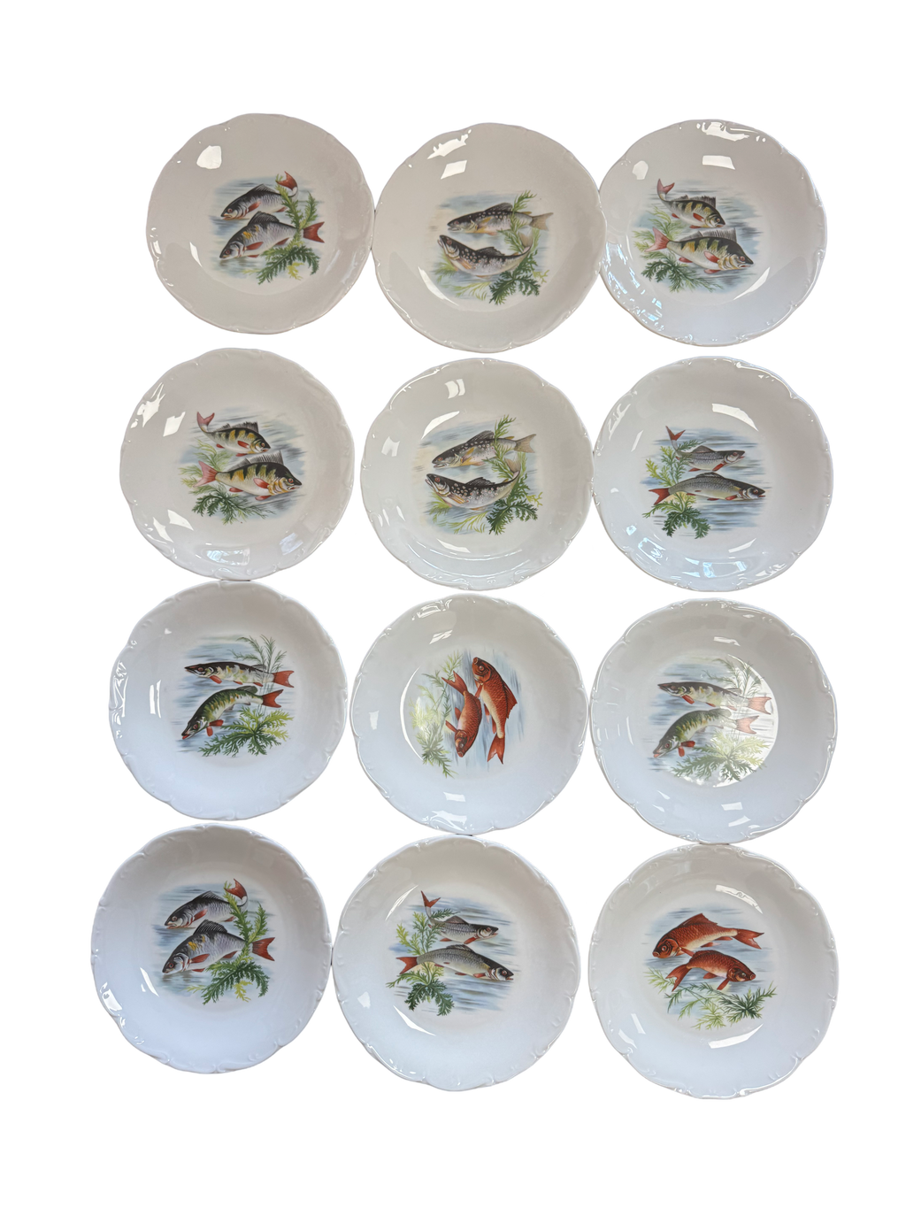 Service à poisson en porcelaine