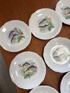 Service à poisson en porcelaine