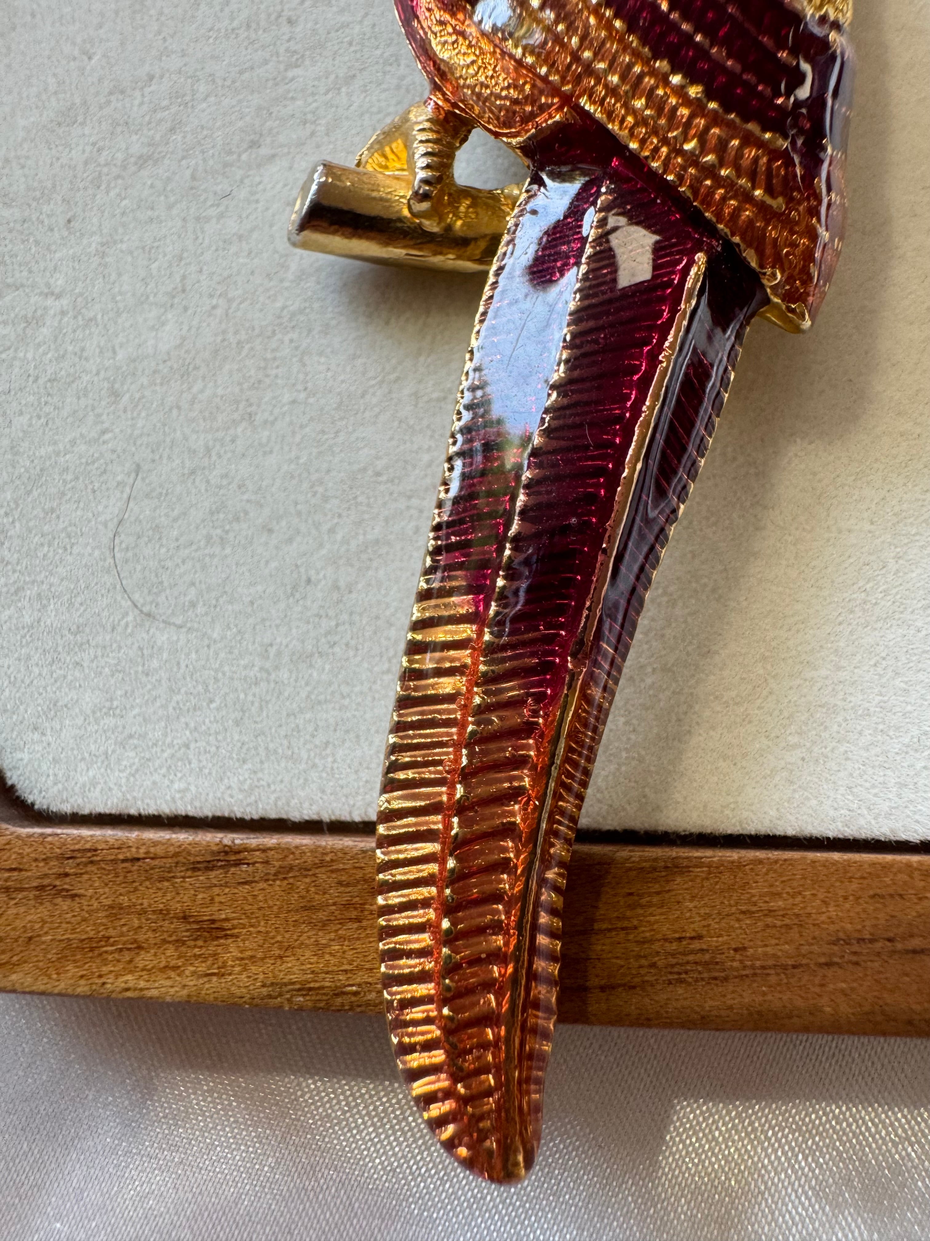 Broche perroquet