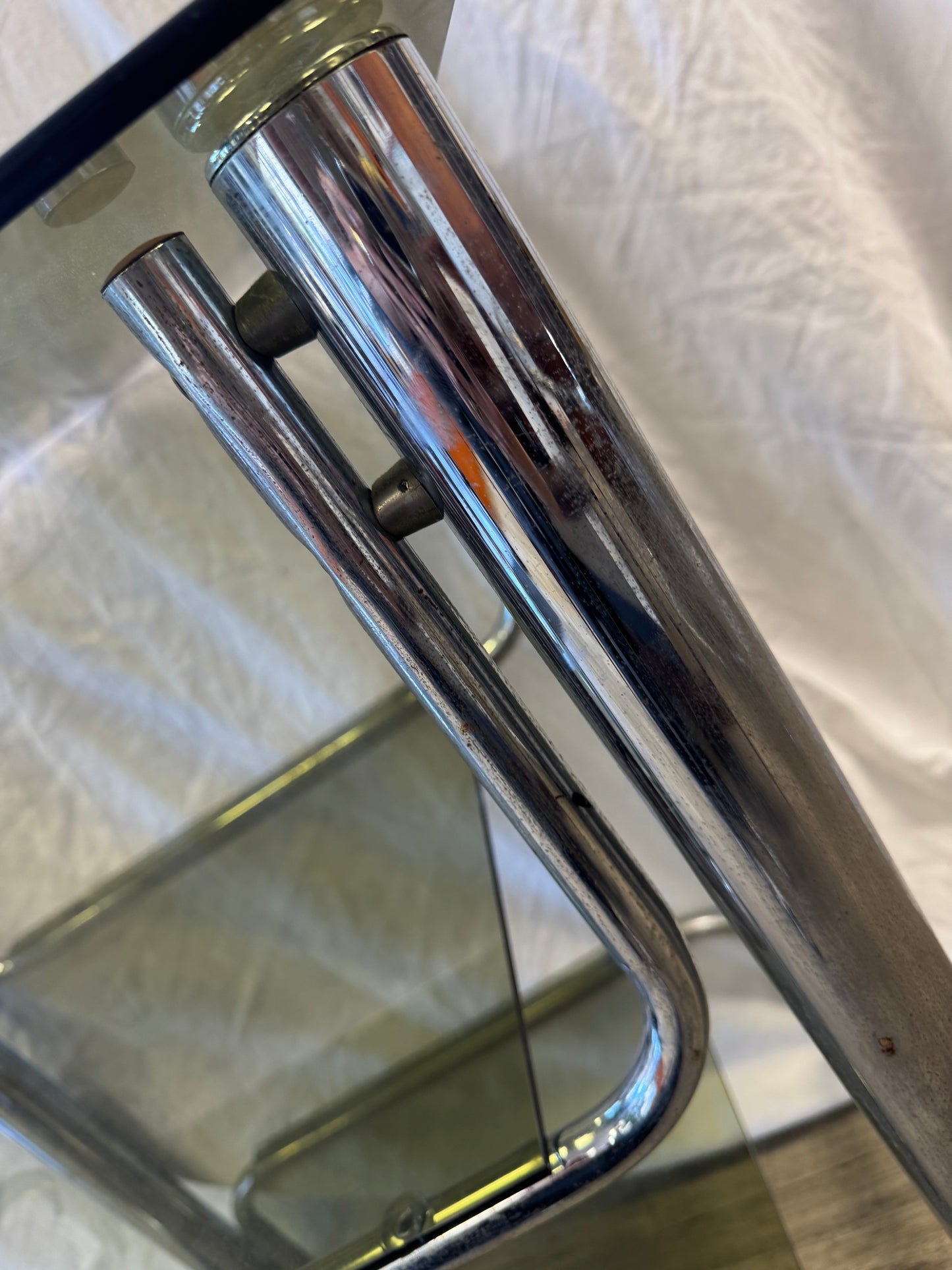 Desserte à roulettes 70s