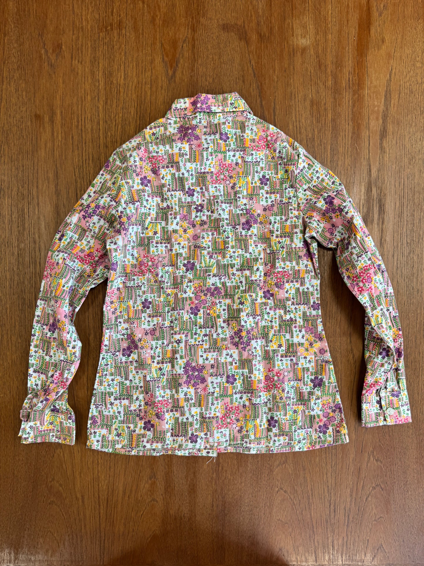 Chemise à fleurs 70s