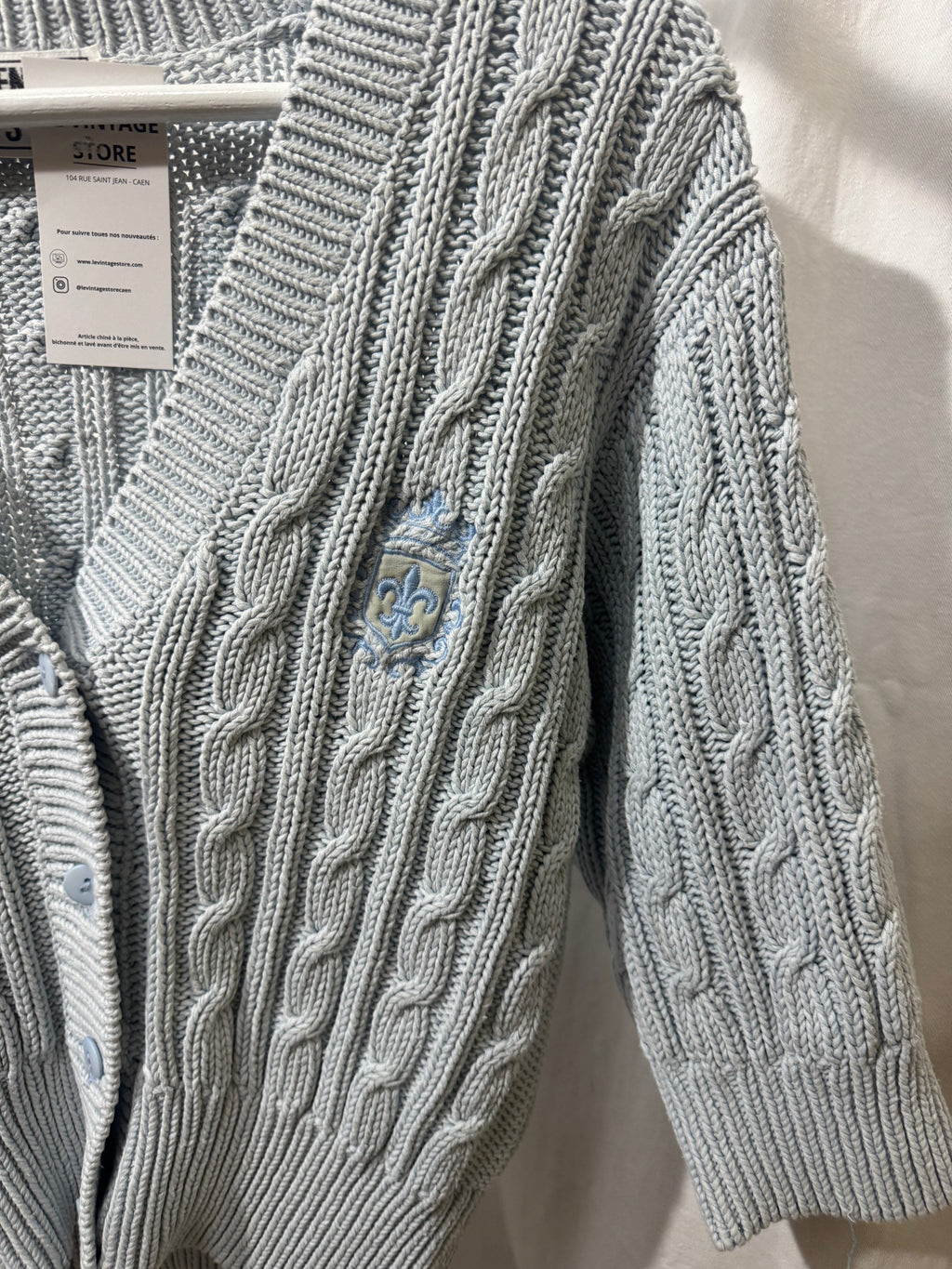 Cardigan bleu