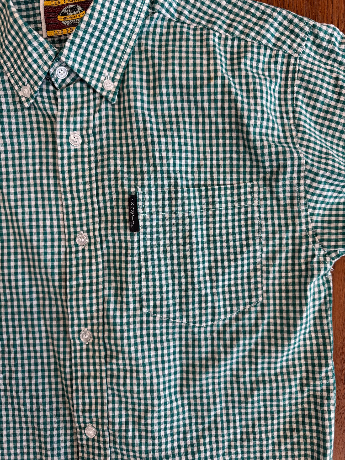 Chemise vichy verte