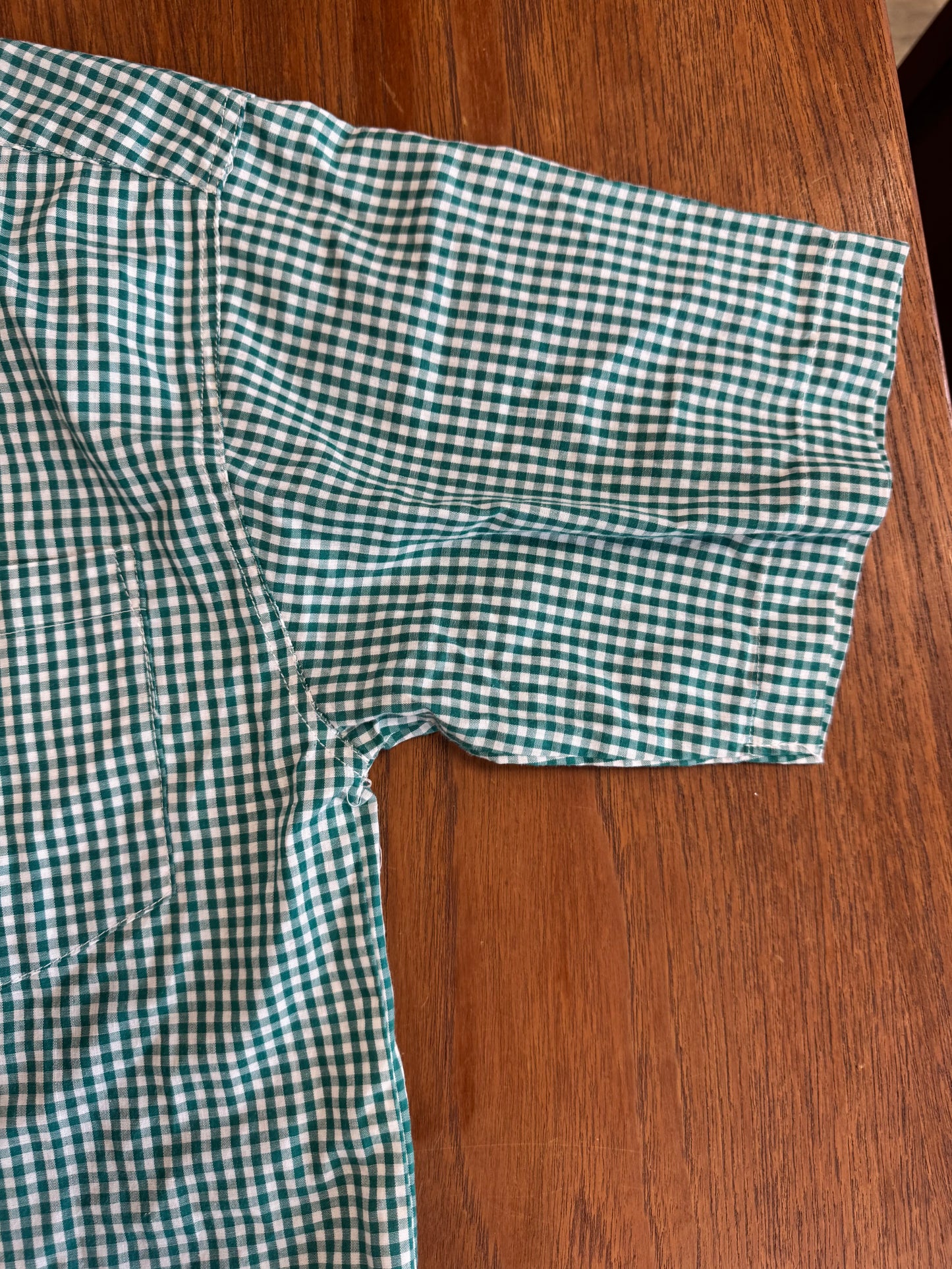 Chemise vichy verte