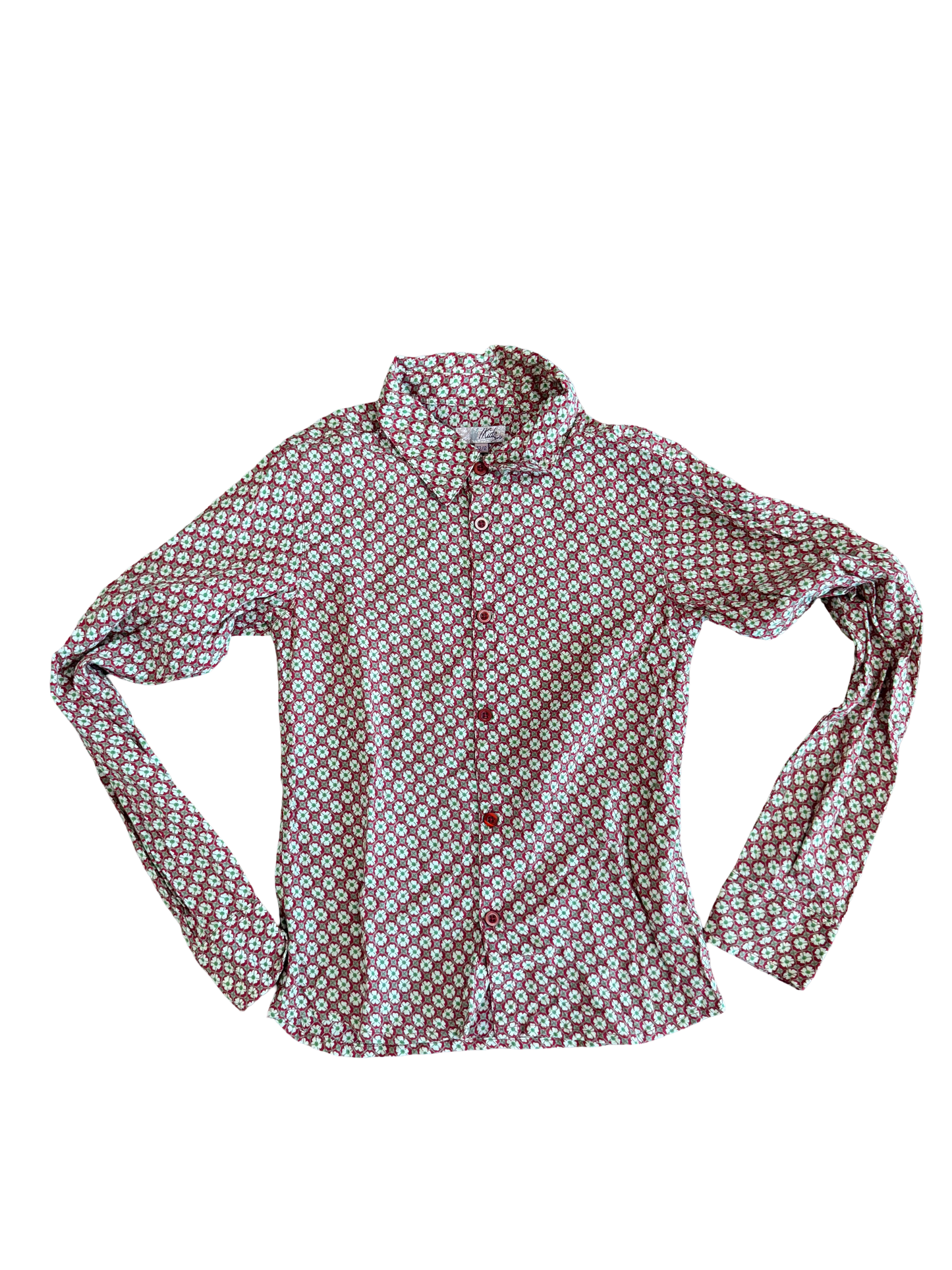 Chemise à fleurs 70s