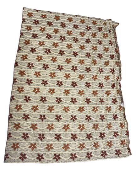 Coupon de tissu à fleurs