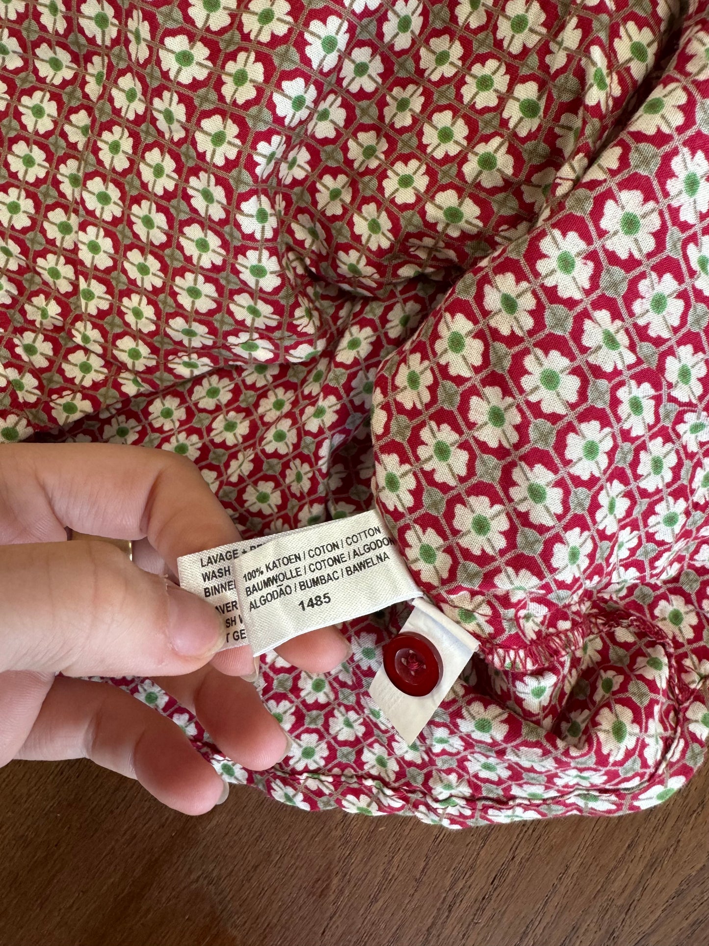 Chemise à fleurs 70s