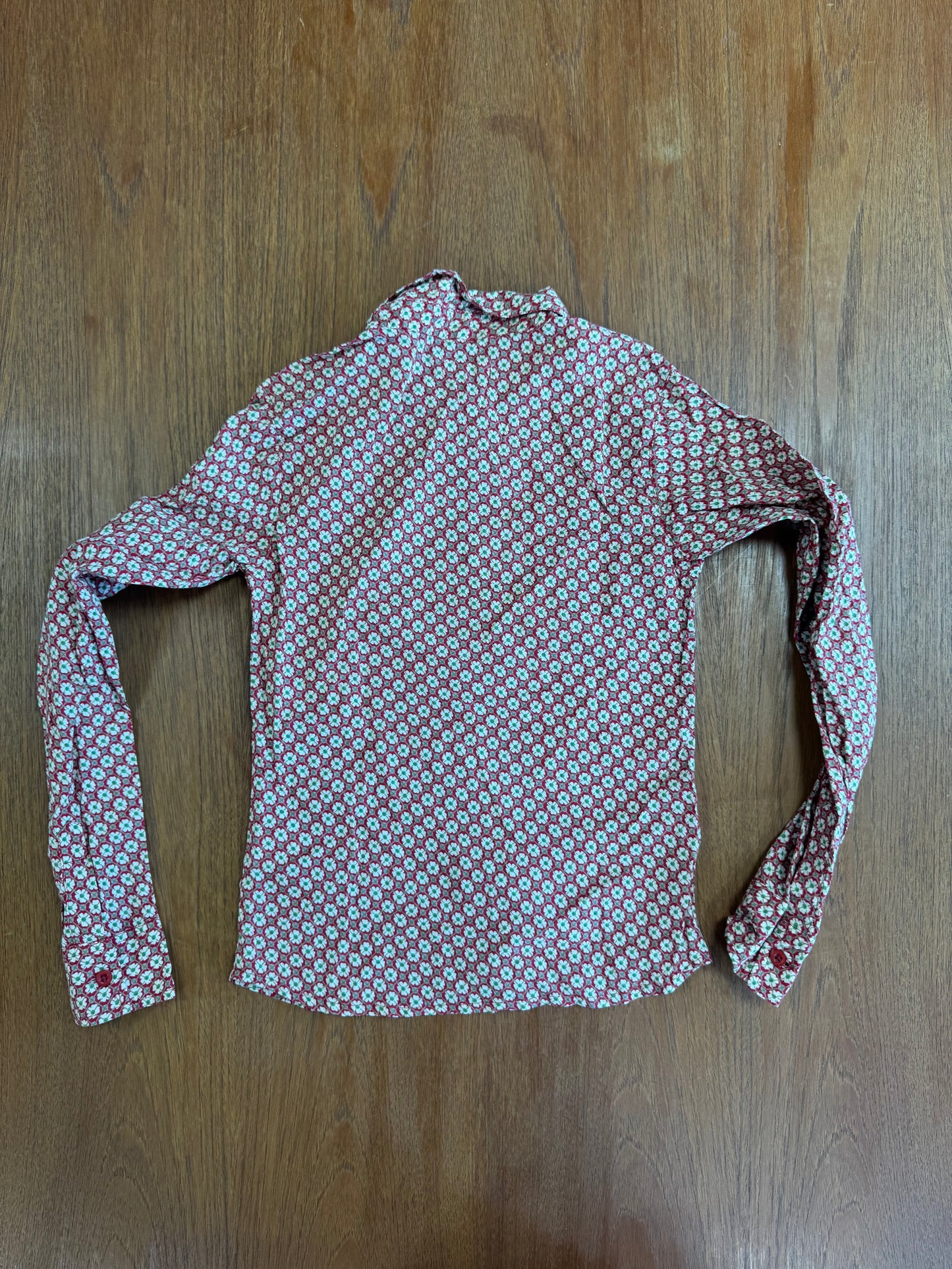 Chemise à fleurs 70s