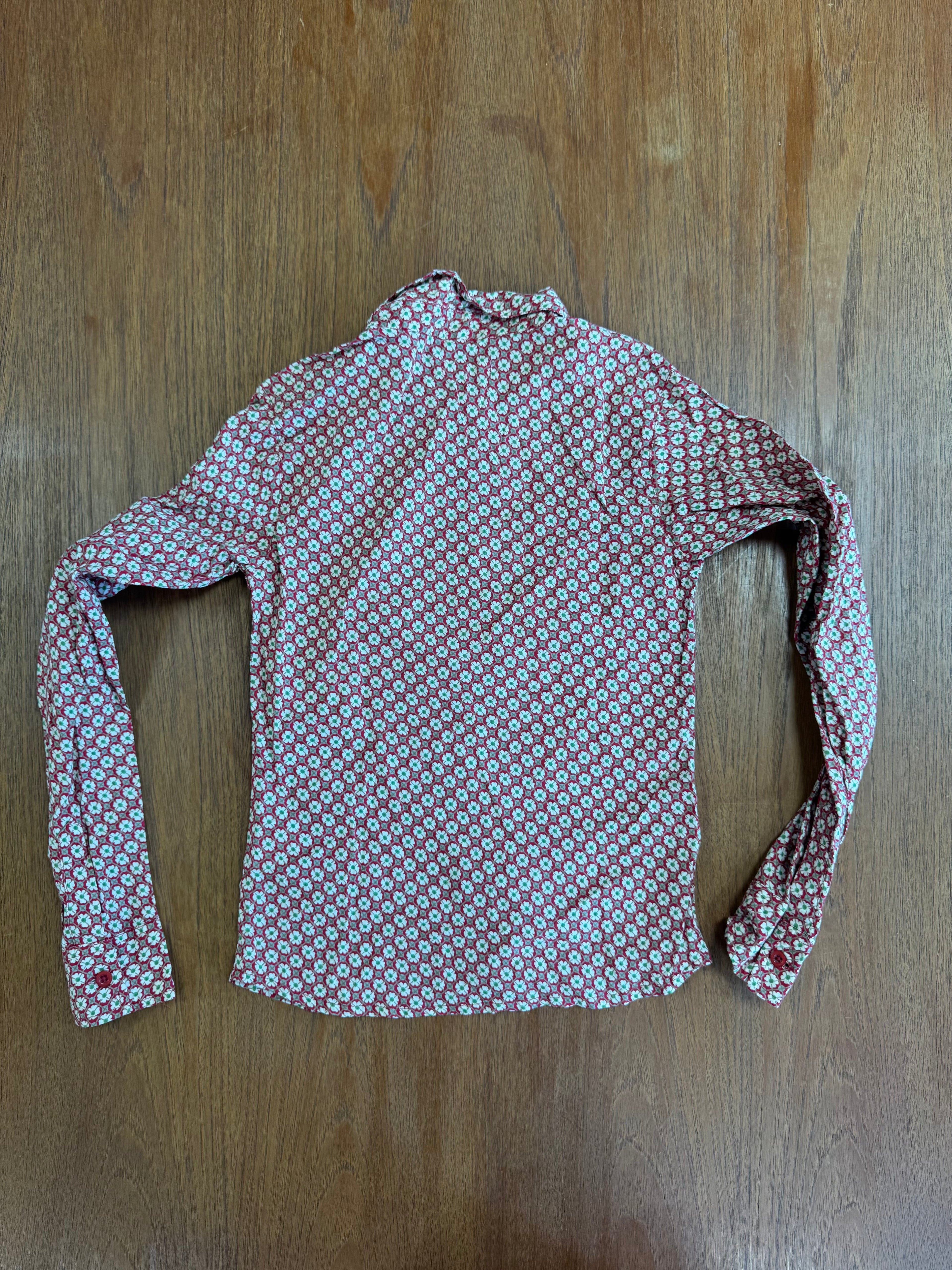 Chemise à fleurs 70s