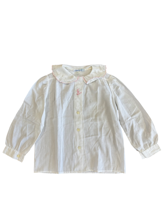 Chemise blanche brodée