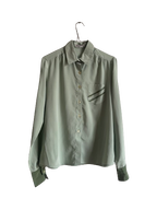 Chemise verte 80s