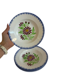 Assiettes à fleurs
