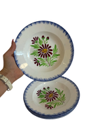 Assiettes à fleurs