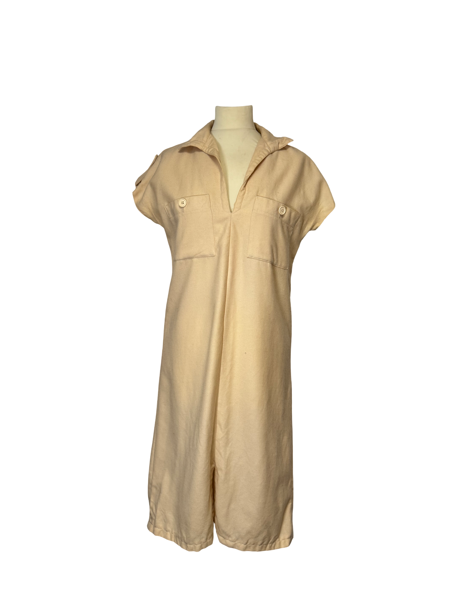 Robe longue beige