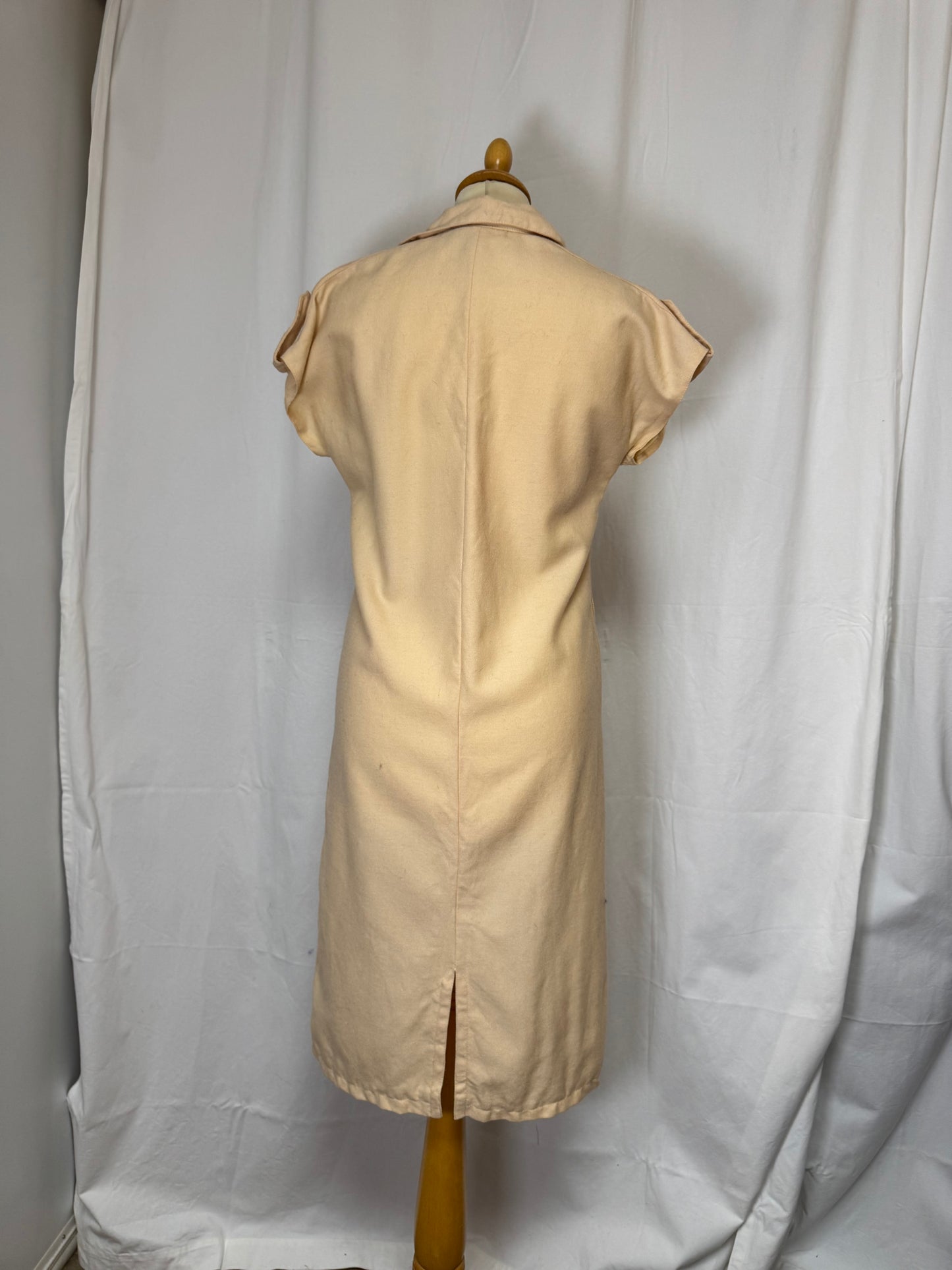 Robe longue beige