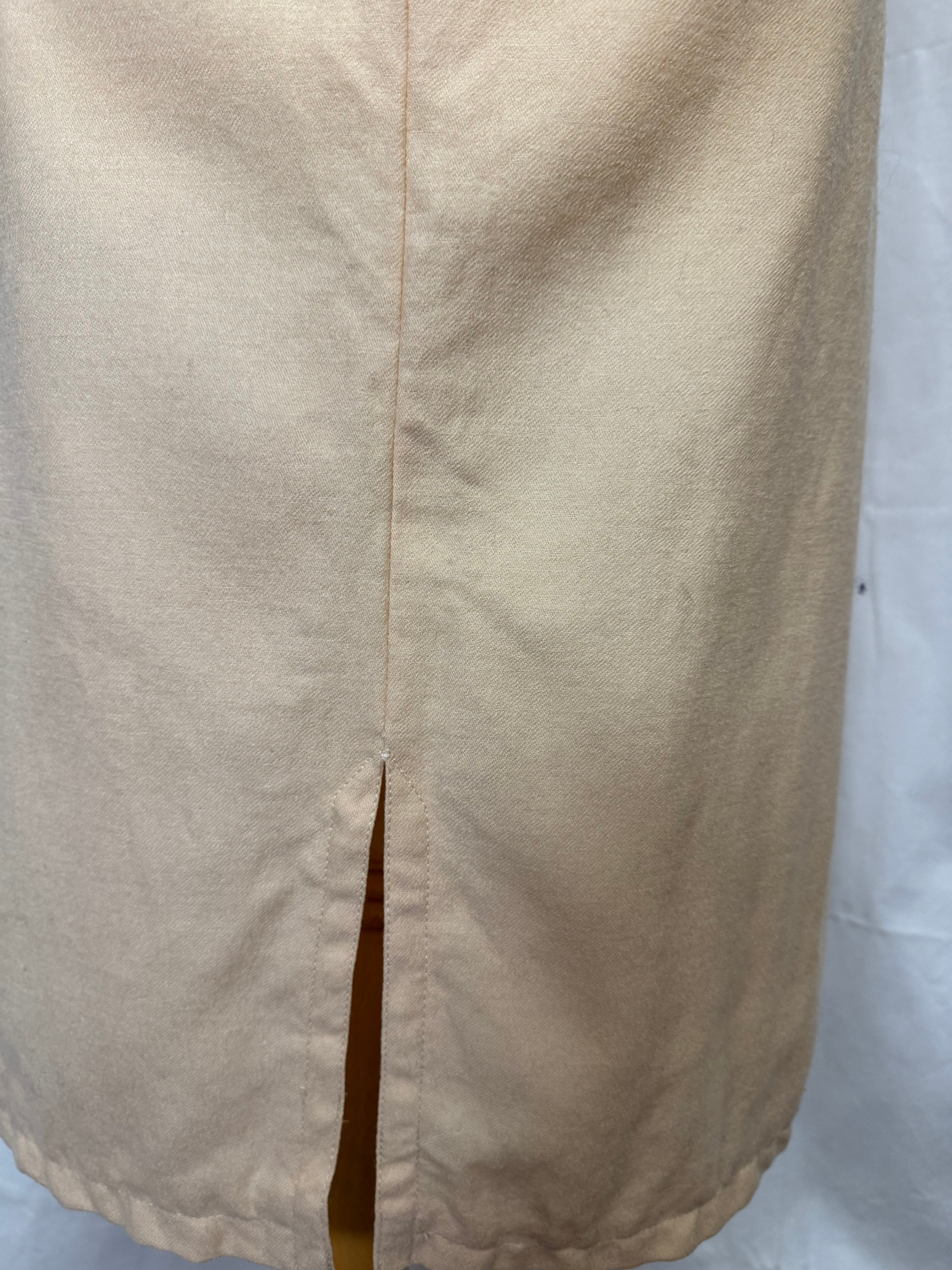 Robe longue beige