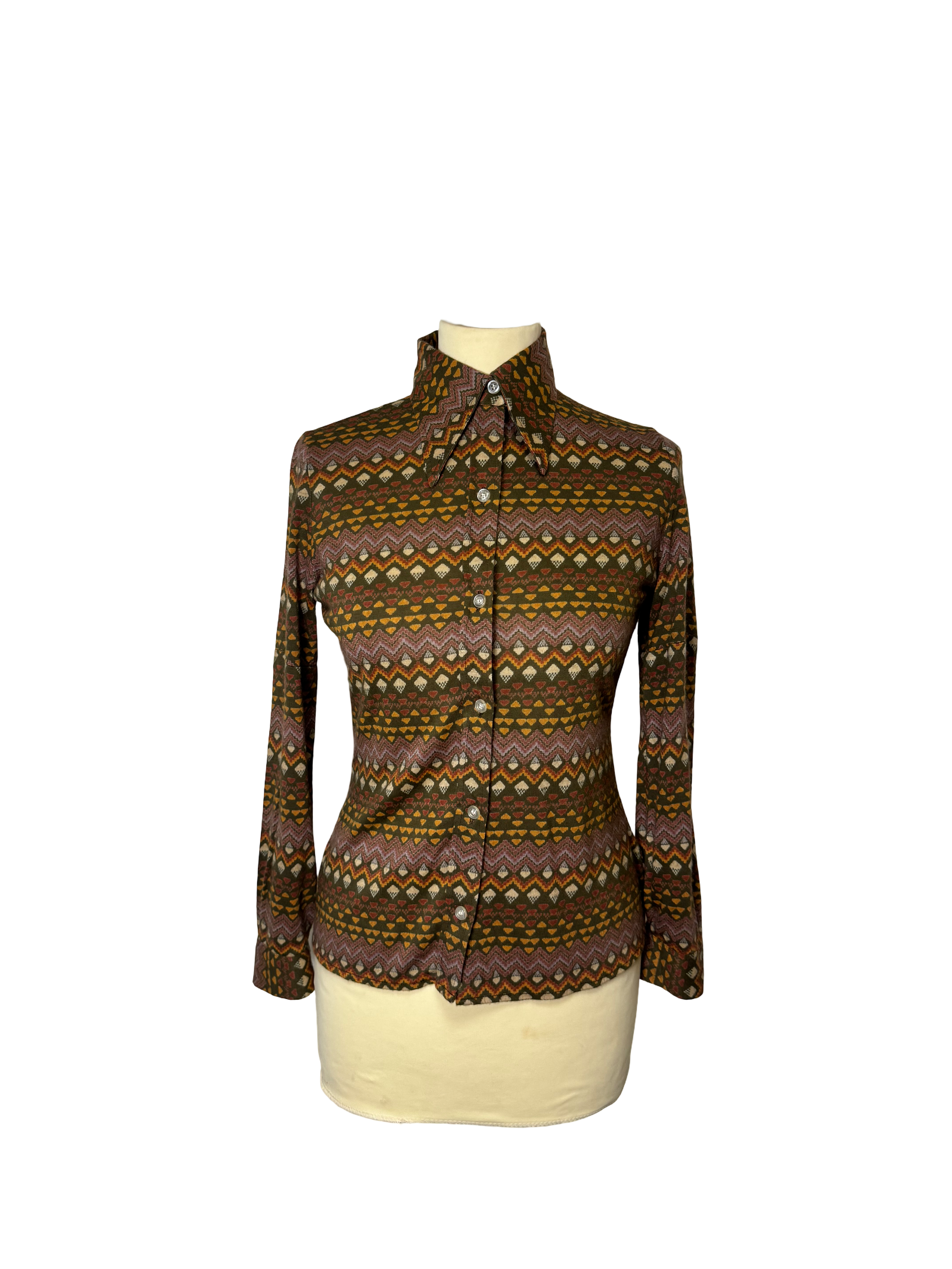 Chemise à motifs 70s