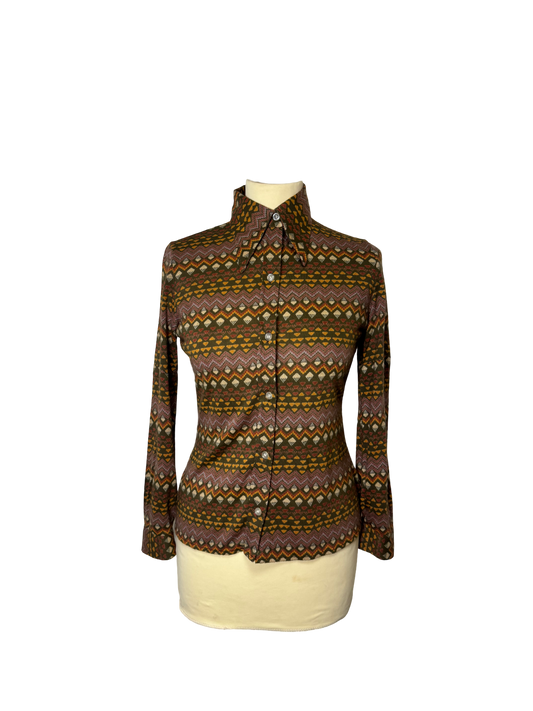 Chemise à motifs 70s