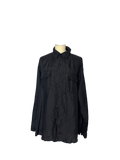 Chemise en soie noire