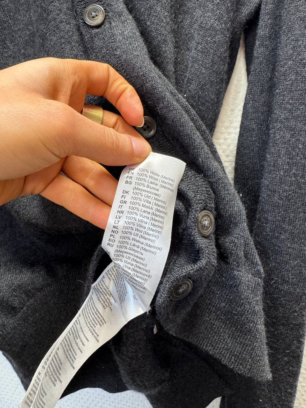 Cardigan en laine