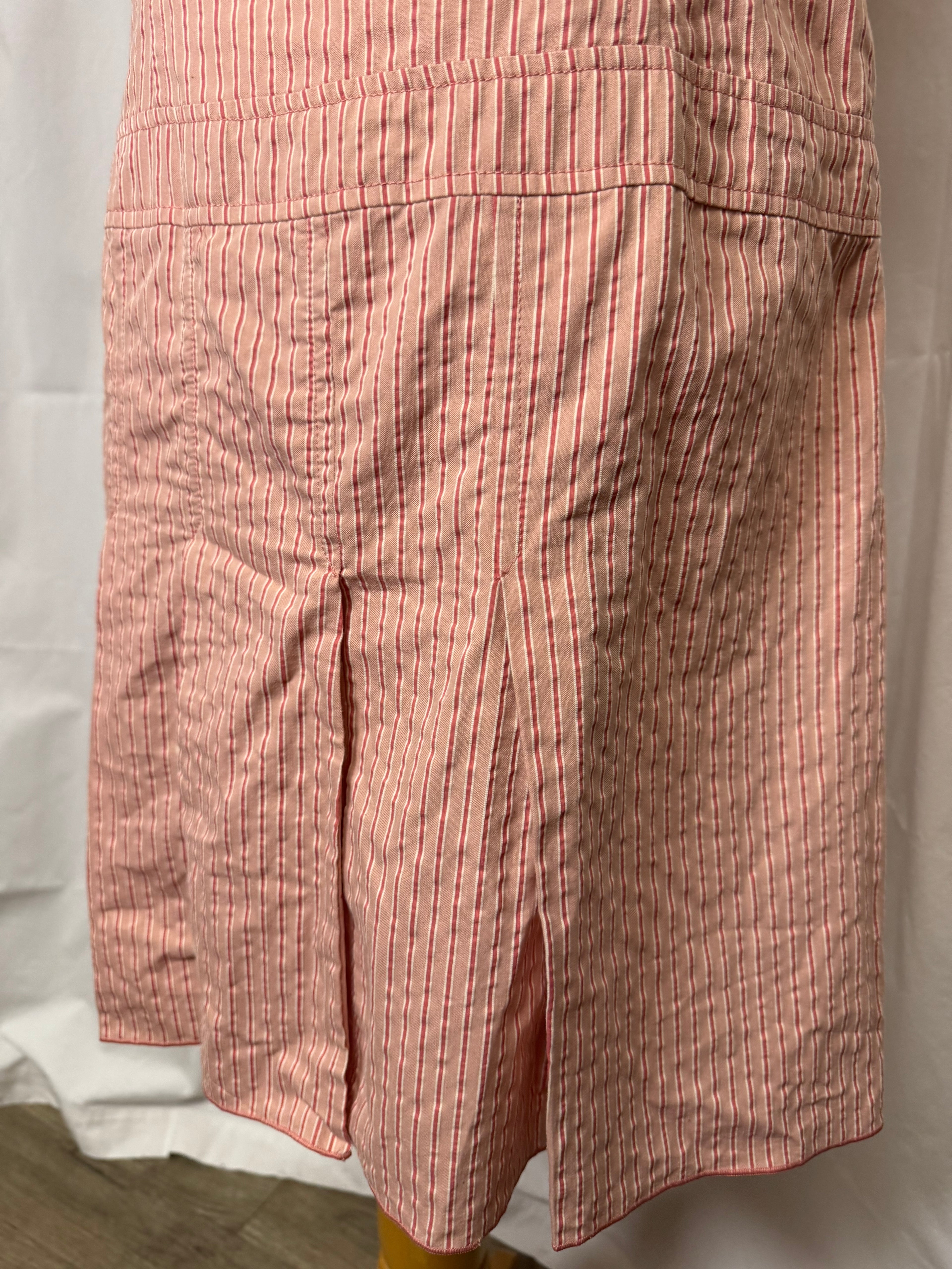 Robe à rayures rose