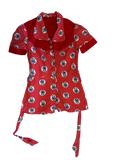 Blouse à fleurs 70s
