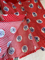Blouse à fleurs 70s