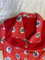 Blouse à fleurs 70s