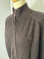 Gilet en laine marron