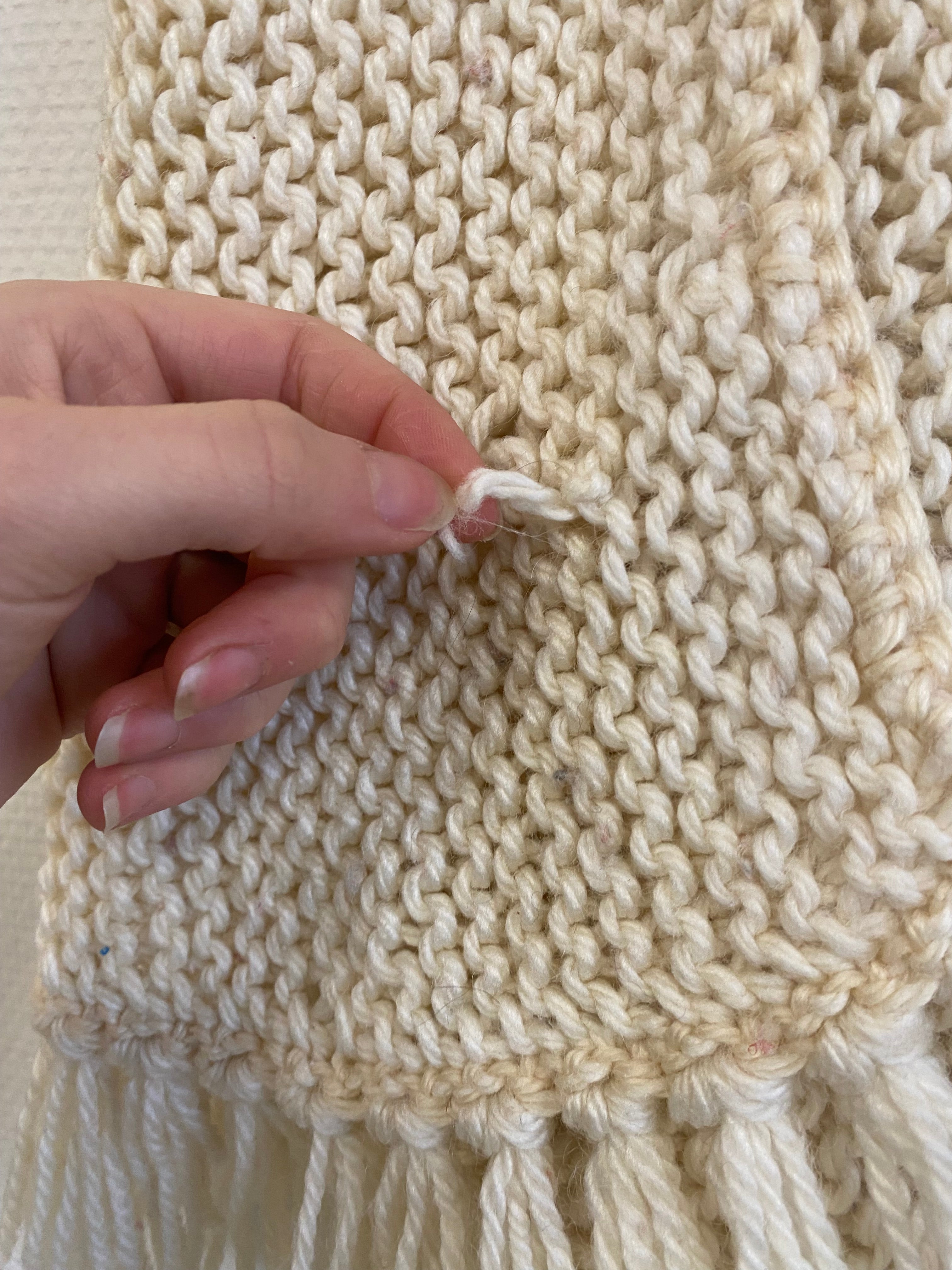 Châle en crochet