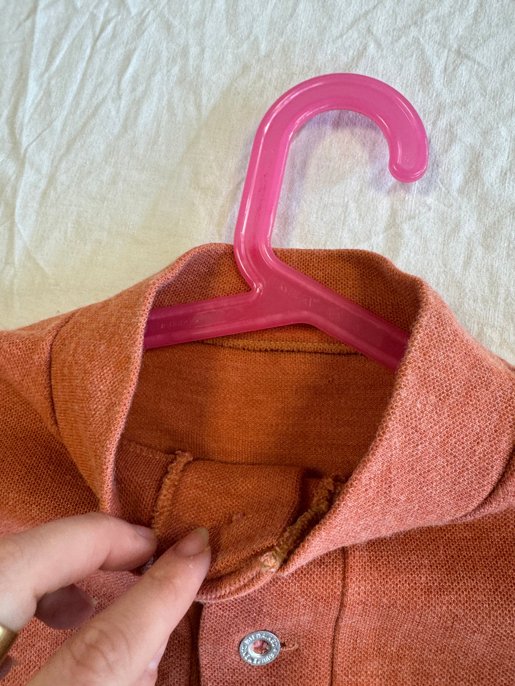 Gilet rouille 70s